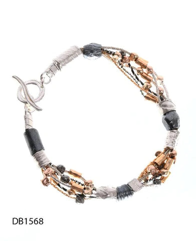 Handcrafted mixed metal bracelet image