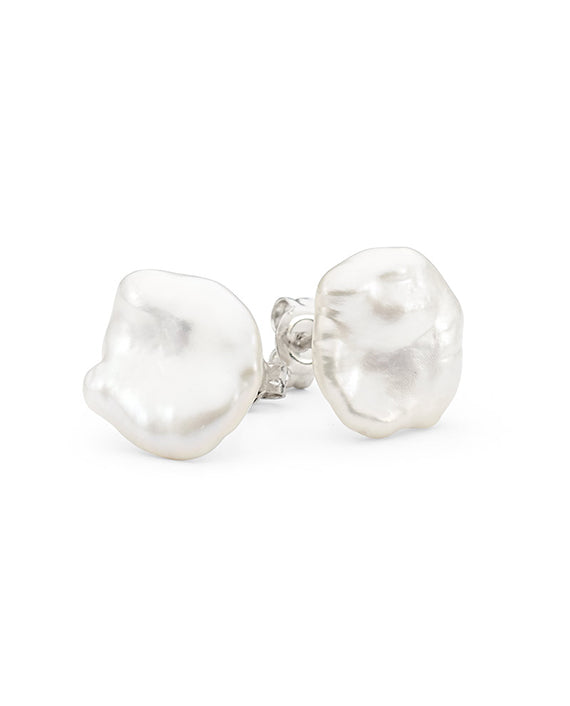 Keshi Freshwater Pearl Stud Earrings – Leskes Jewellers