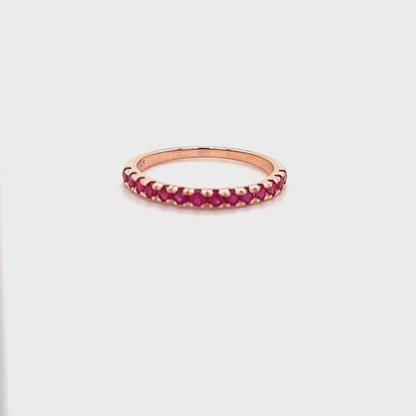 9ct multi stone ruby band video