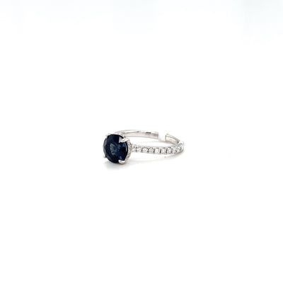 Spinel & Diamond Ring