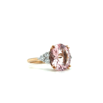 Morganite and Diamond Ring