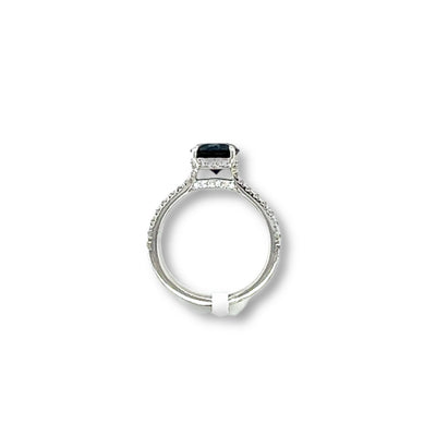 Spinel & Diamond Ring
