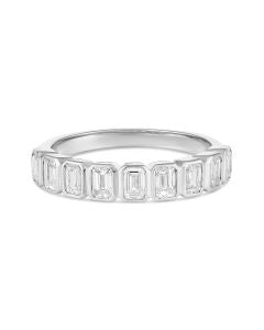 Bezel Emerald Cut Band