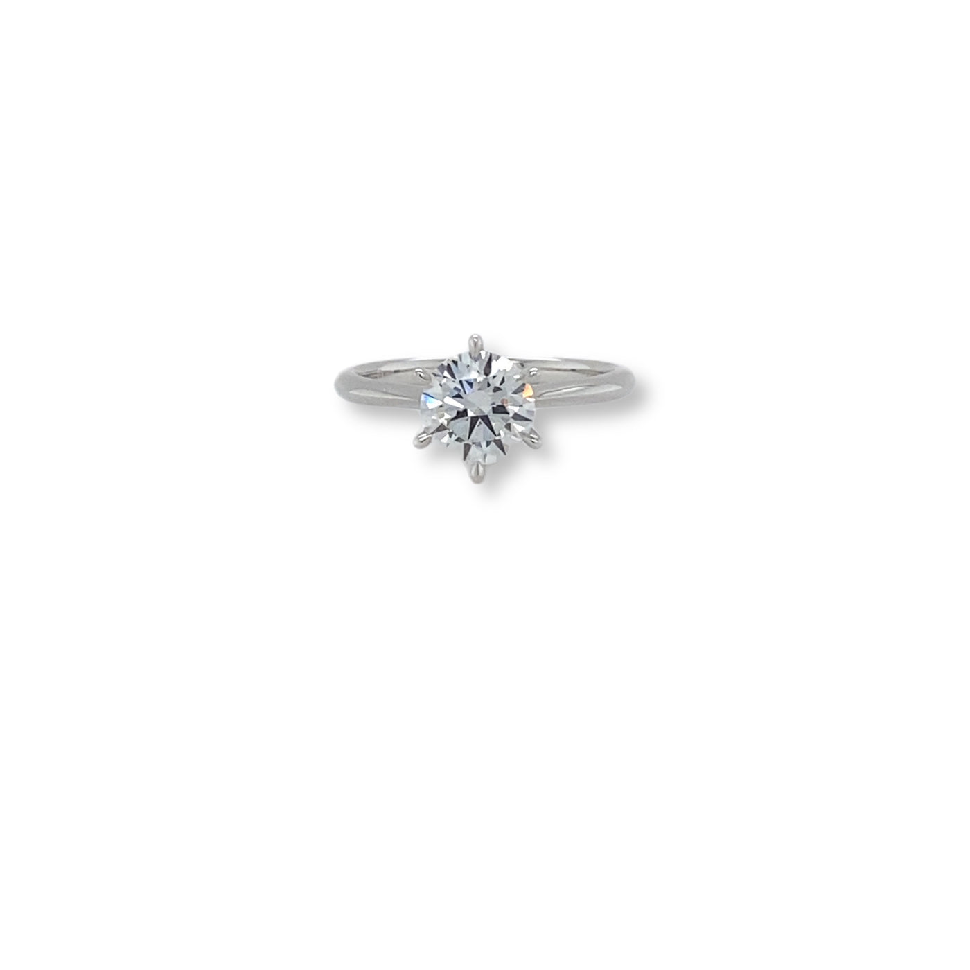 White Gold Round Brilliant Cut Solitaire