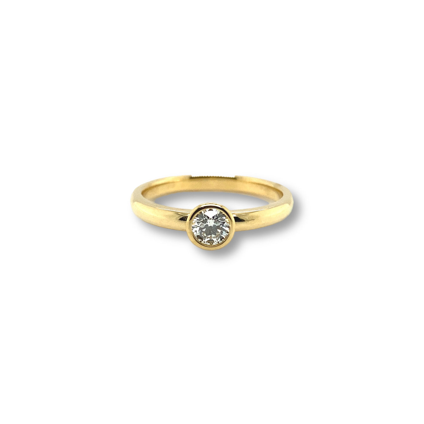 Gold and diamond ring