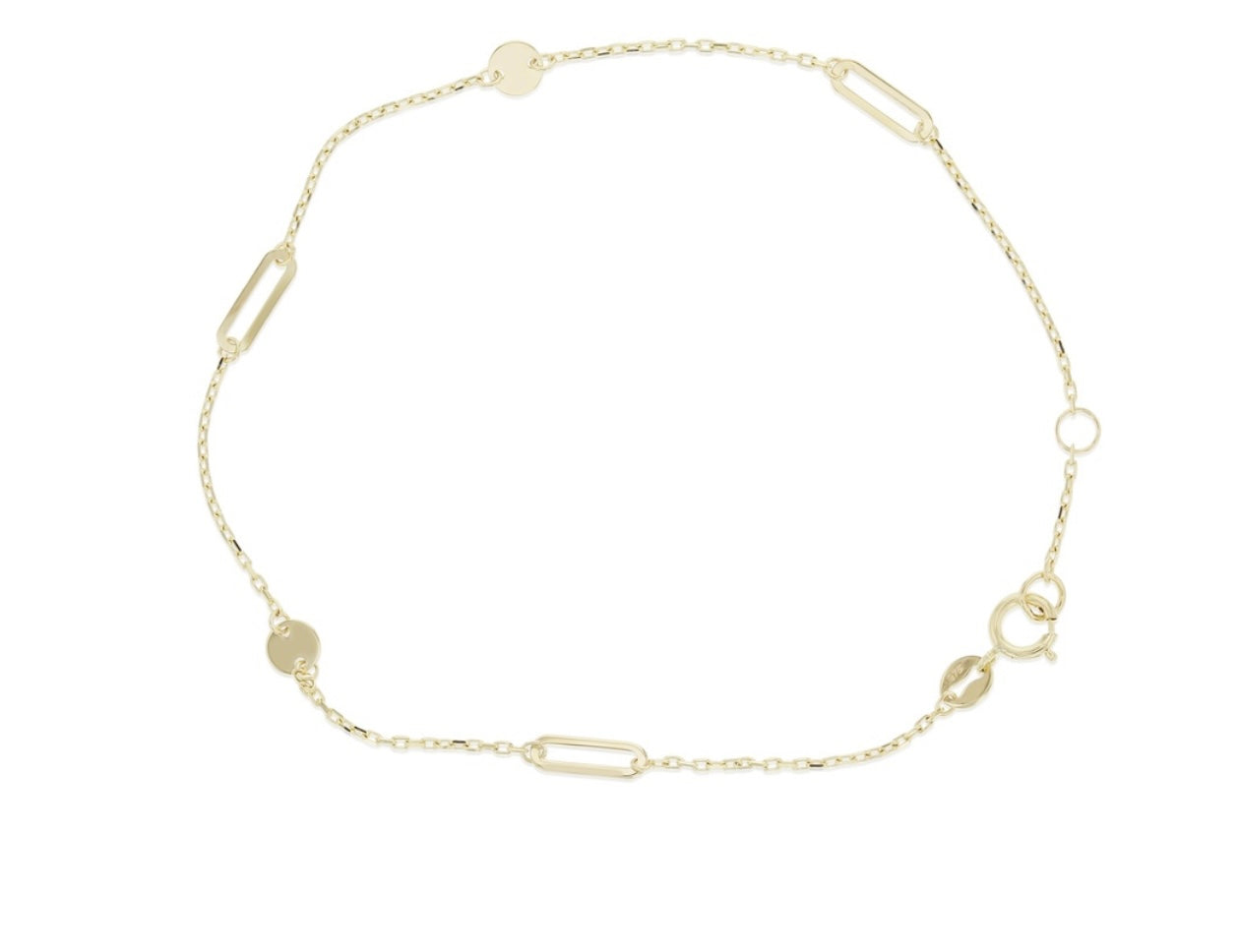 9ct gold Anklet (fancy)