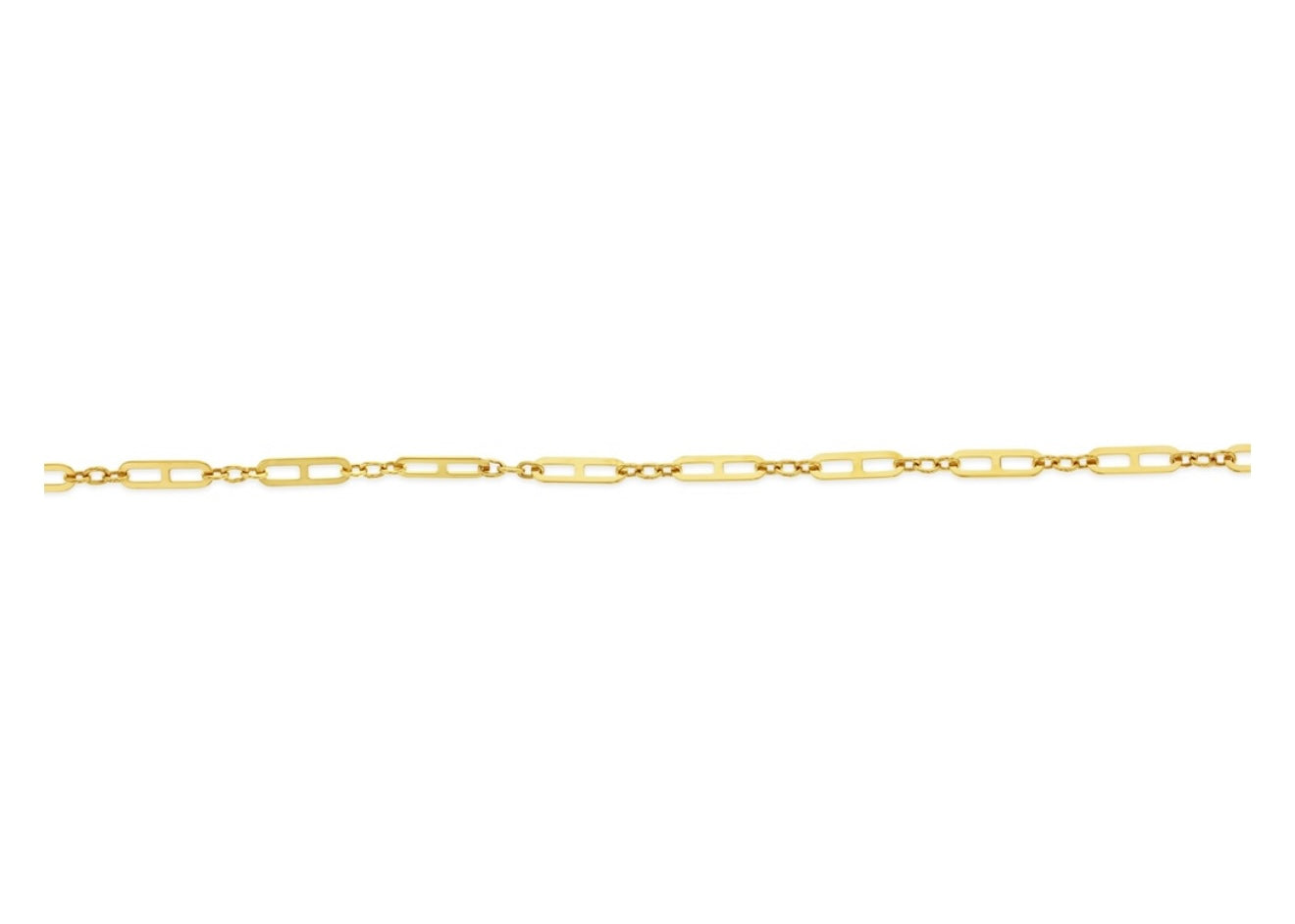 9ct gold anklet (mariner)