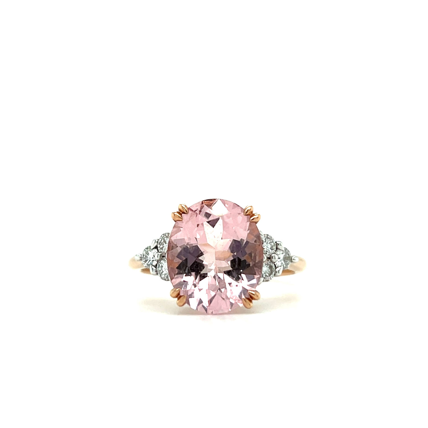 Morganite and Diamond Ring