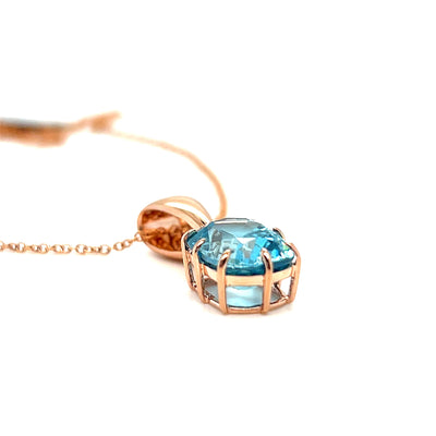 Blue Zircon Pendant