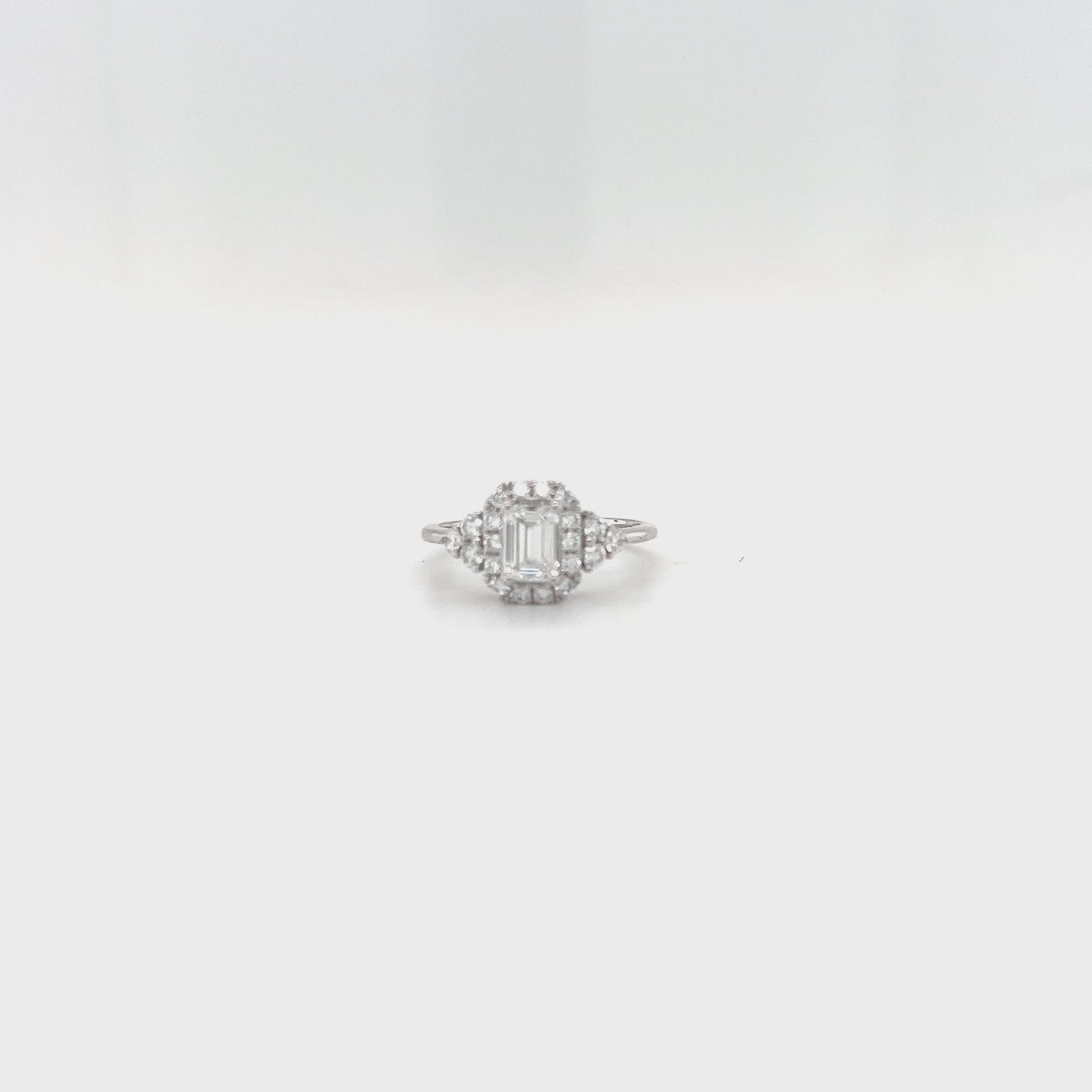 Emerald Cut Halo