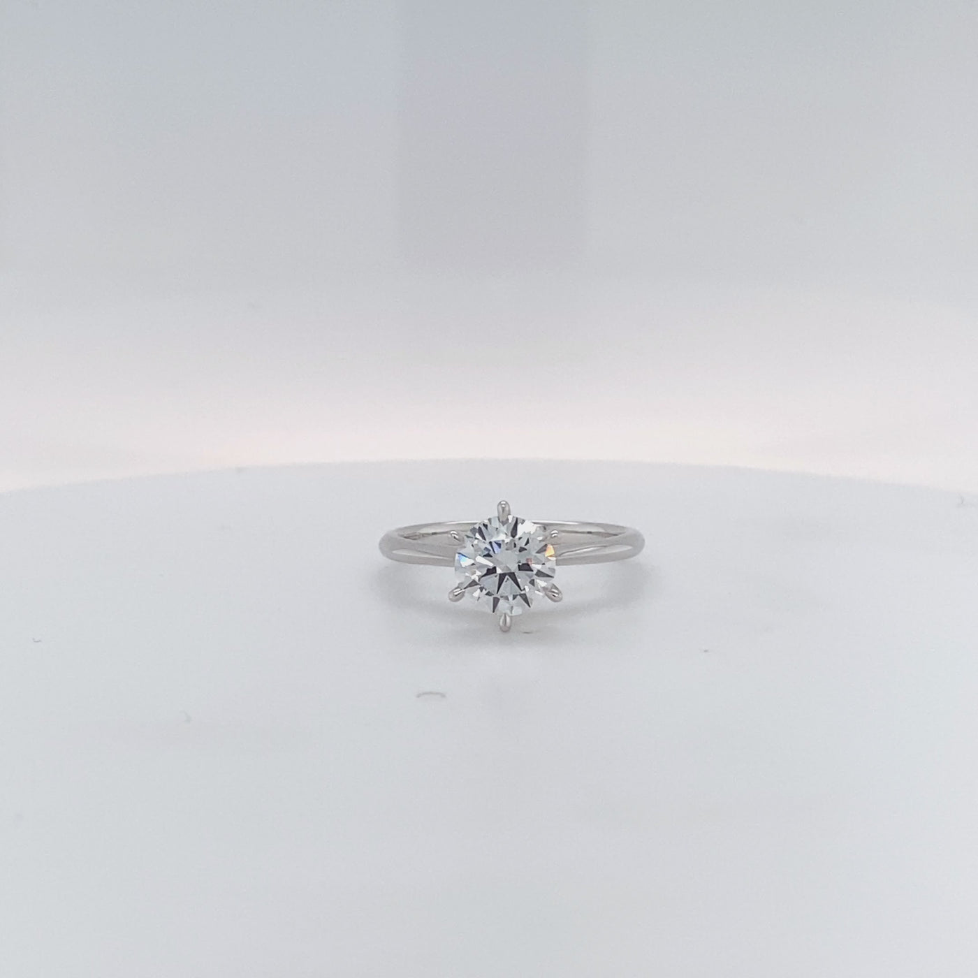 White Gold Round Brilliant Cut Solitaire