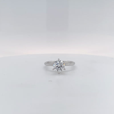 White Gold Round Brilliant Cut Solitaire