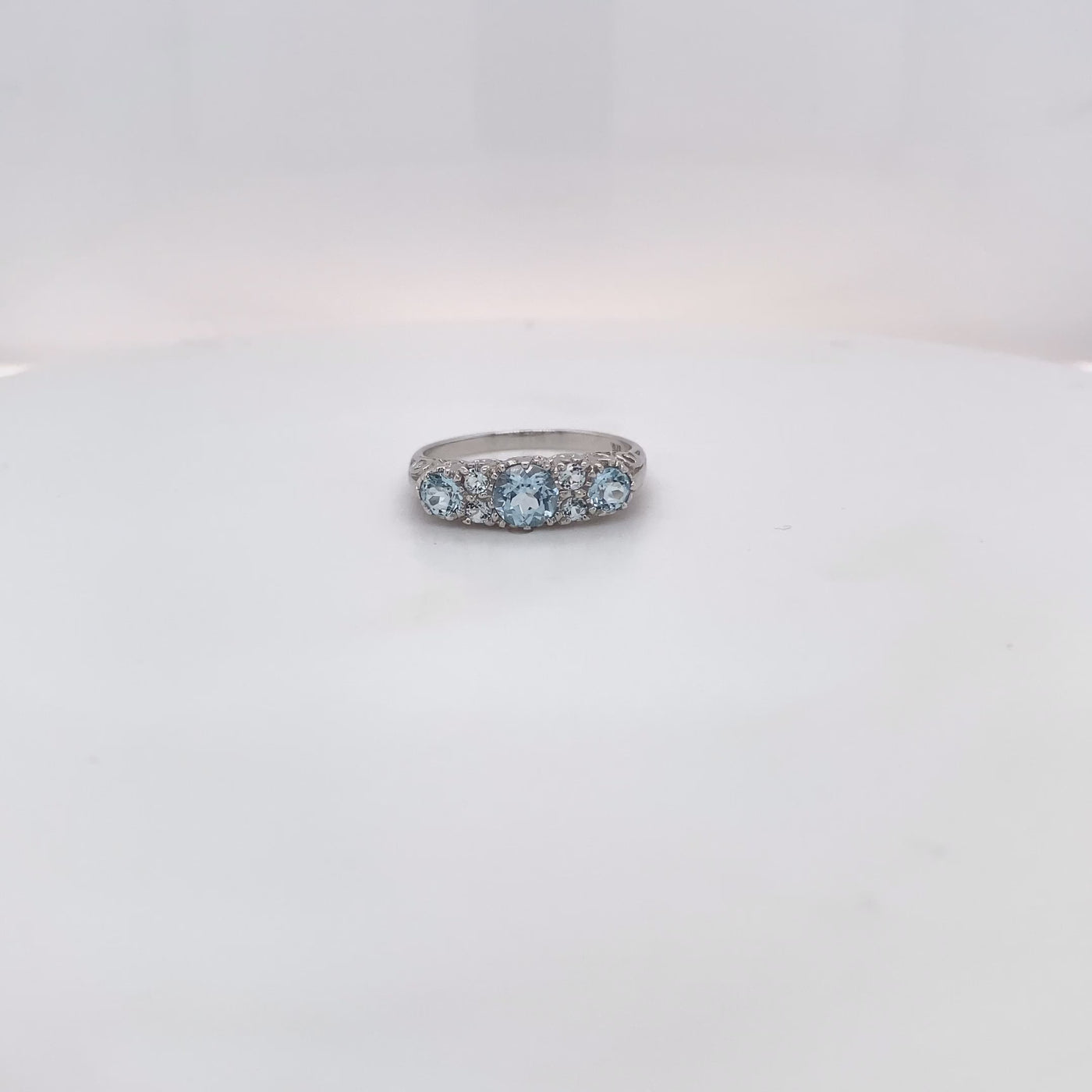 9ct Blue Topaz Dress Ring