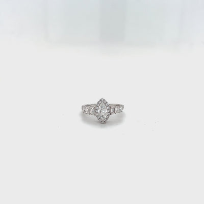diamond marquise engagement ring video