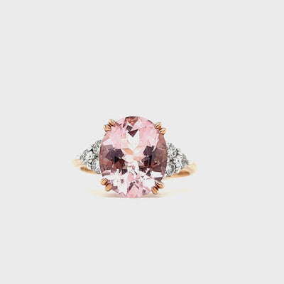 Morganite and Diamond Ring