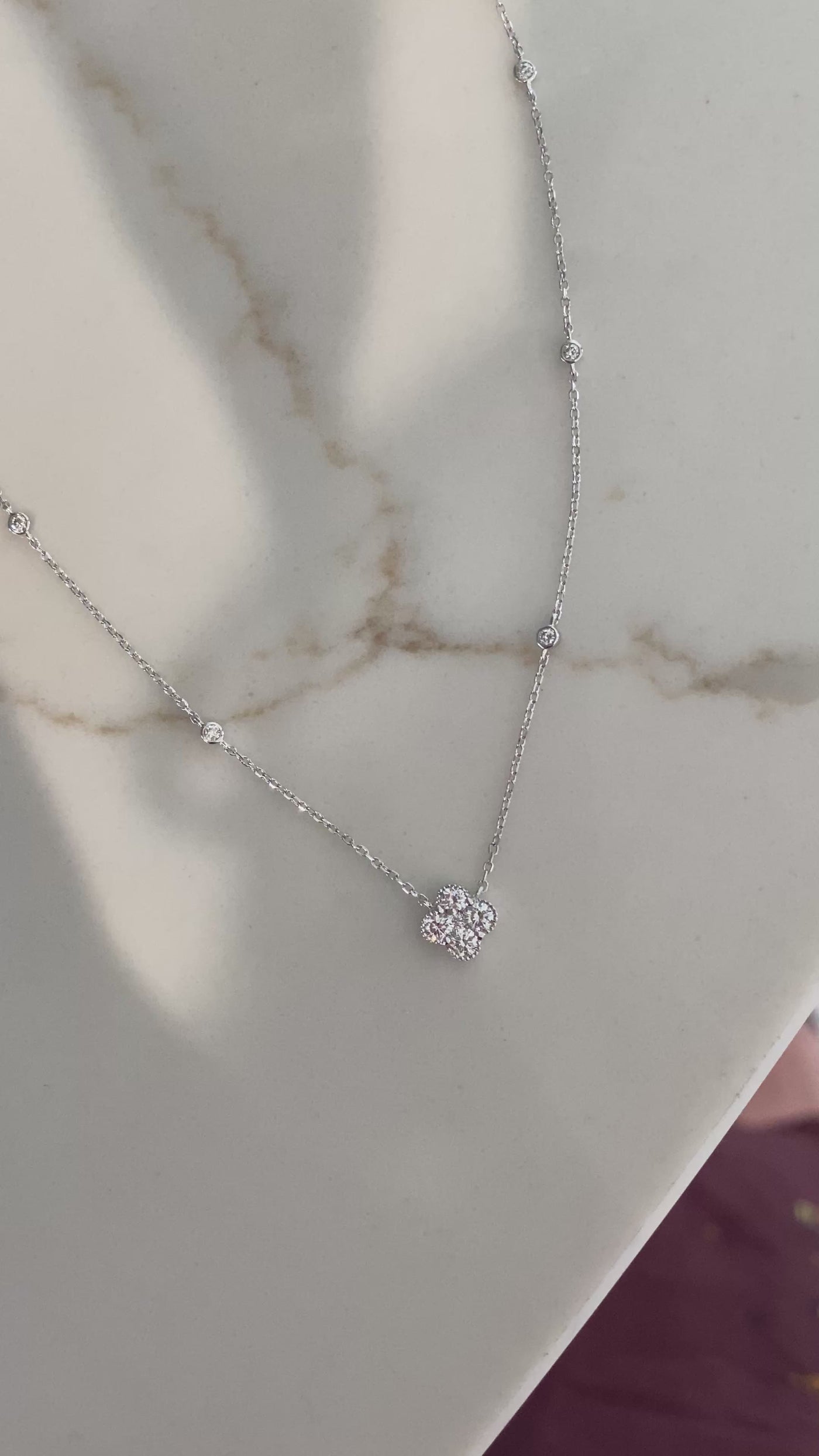 Diamond Clover Necklace