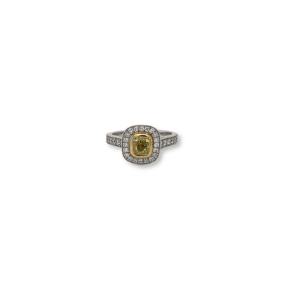 18ct Yellow Diamond Ring