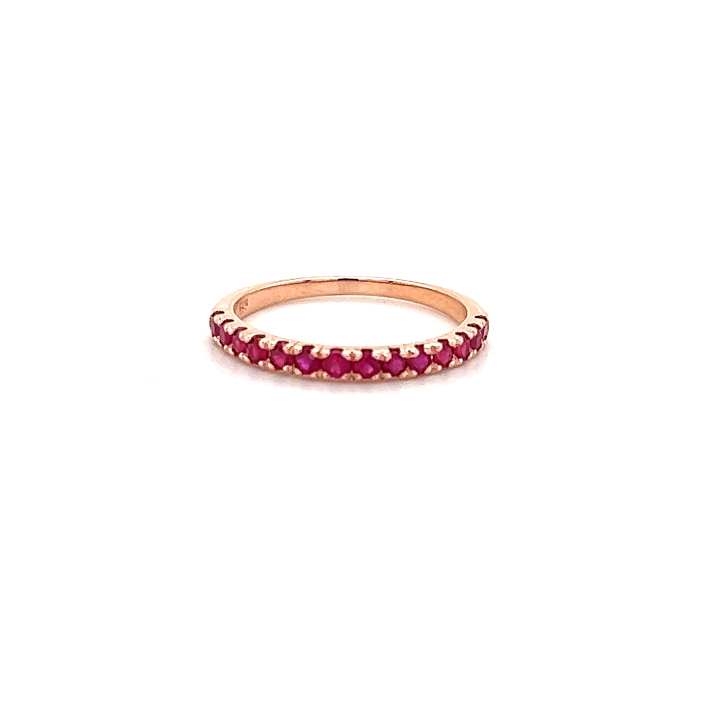 9ct multi stone ruby band