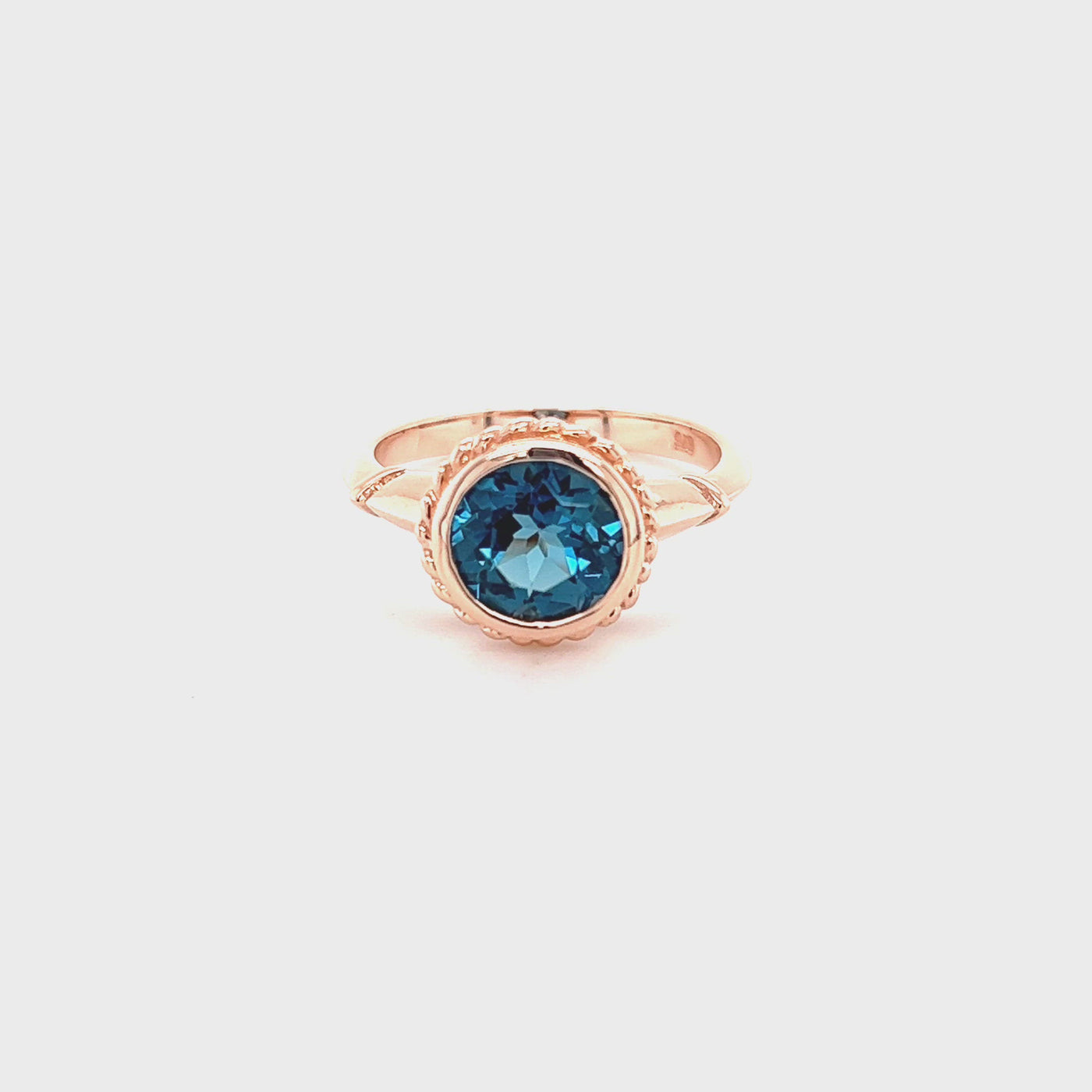 9ct London Blue topaz dress ring video