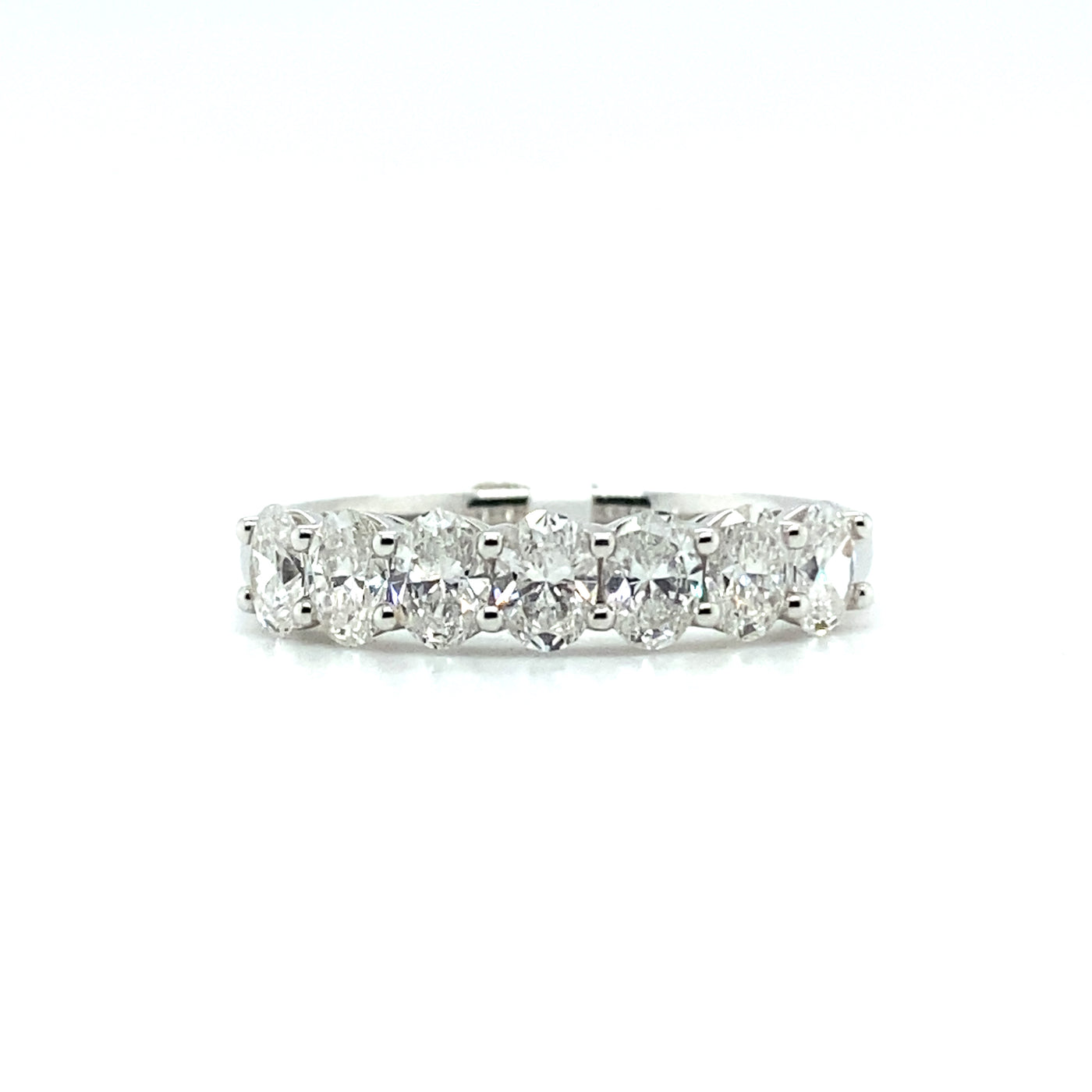 14ct round brilliant cut 7 stone diamond band 1.4ct