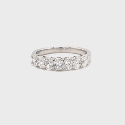 9ct oval diamond band video