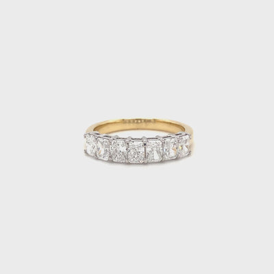 14ct radiant cut diamond band video