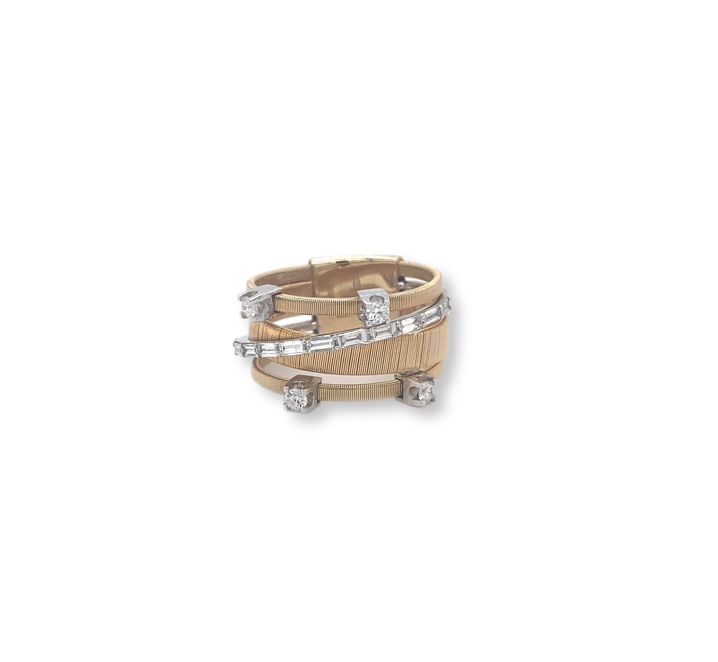 Italian Woven Diamond Ring