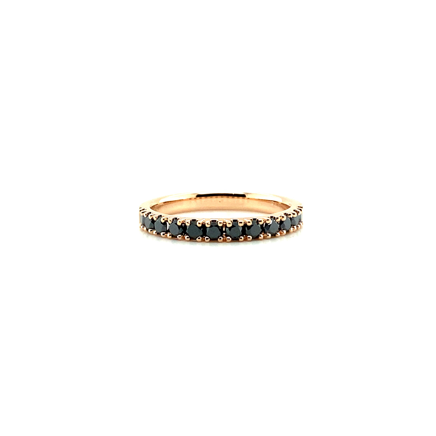 9ct black diamond band