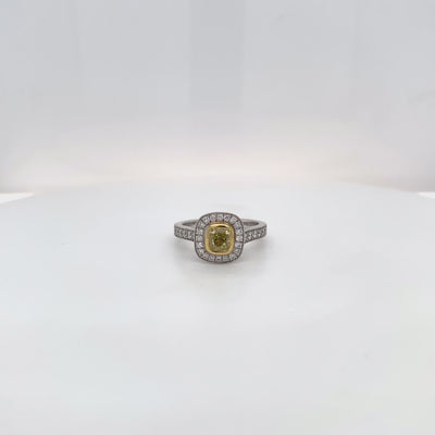 18ct Yellow Diamond Ring