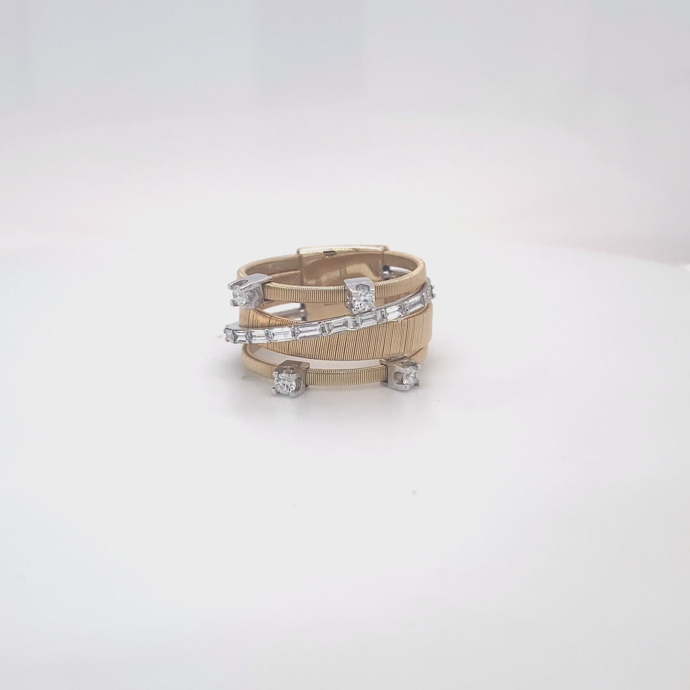 Italian Woven Diamond Ring